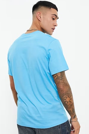 Nike Sportswear Club Tee Standart Kesim Pamuklu Mavi Erkek Tişört