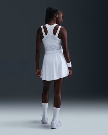 NikeCourt FZ6726-100 Ace Advantage Dri-FIT Kadın Tenis Eteği - Beyaz