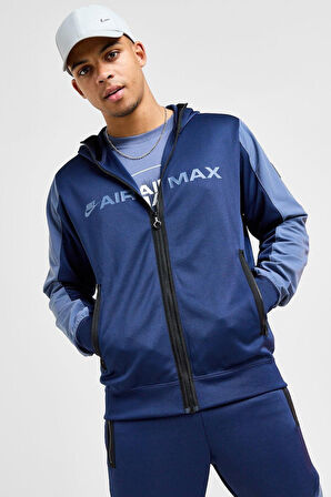 Nike Nsw Clup Air Max Hoodie Erkek Lacivert Spor Ceket 