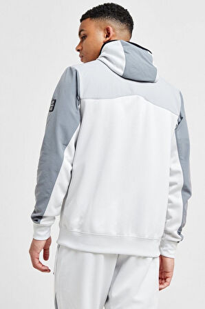 Nike Nsw Clup Air Max Hoodie Erkek Beyaz-Gri Spor Ceket 