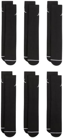 Jordan Everyday Cush Poly Crew (6 Çift) Siyah Çorap