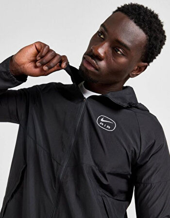 M Nsw Sw Air Run Jkt Siyah Erkek Koşu Ceketi
