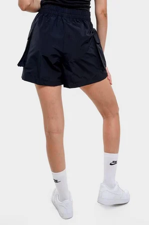 Nike NSW Essential Woven 5 Hr Cargo Short 5 inç Kargo Kadın Şort Siyah