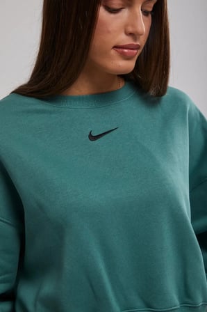 Nike Sportswear Essantial Collection Oversize Kesim Yeşil  Kadın Sweatshrit