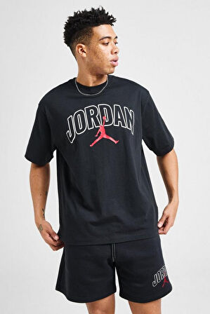 Nike Jordan Brooklyn Oversize Kesim Erkek Siyah Tişört