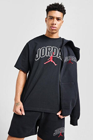 Nike Jordan Brooklyn Oversize Kesim Erkek Siyah Tişört