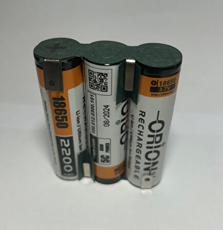 Orion 2200mAh 12V Matkap Pili 3s Li-Ion Şarjlı Pil Grubu