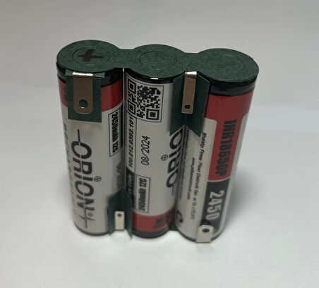 Orion 2450MAH 12V 8c 19.6A Yüksek Akım Destekli - Güçlü Matkap Pili 3s Li-Ion Şarjlı Pil Grubu