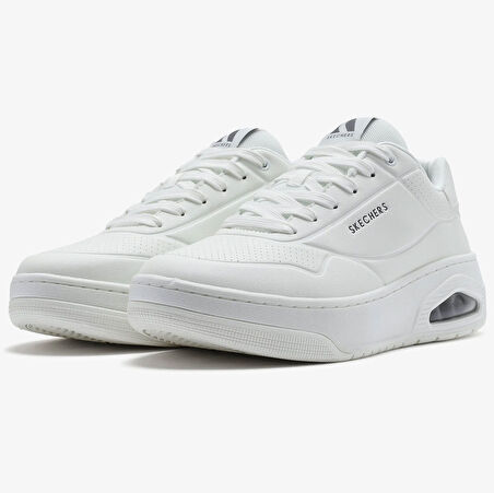 Skechers  UNO COURT Erkek Beyaz Spor Ayakkabı 183145-WHT