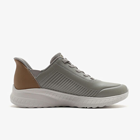 Erkek Sneaker ( Günlük) 118305 TPE Skechers BOBS SQUAD CHAOS-HEEL PREFERRED Taupe/Natural