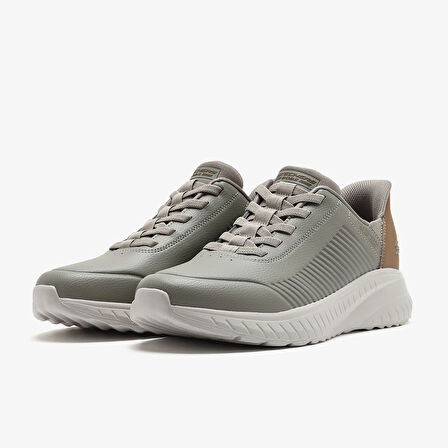 Erkek Sneaker ( Günlük) 118305 TPE Skechers BOBS SQUAD CHAOS-HEEL PREFERRED Taupe/Natural