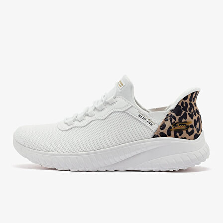 Kadın Sneaker ( Günlük) 117499 WHT Skechers BOBS SQUAD CHAOS-SEIZE THE HOUR White/Silver