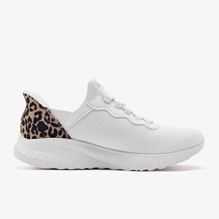 Kadın Sneaker ( Günlük) 117499 WHT Skechers BOBS SQUAD CHAOS-SEIZE THE HOUR White/Silver