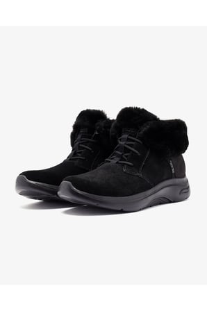 GO WALK ARCH FİT 2.0 BOOT - COZY REREAT Kadın Siyah Kar Botu 144570 BBK