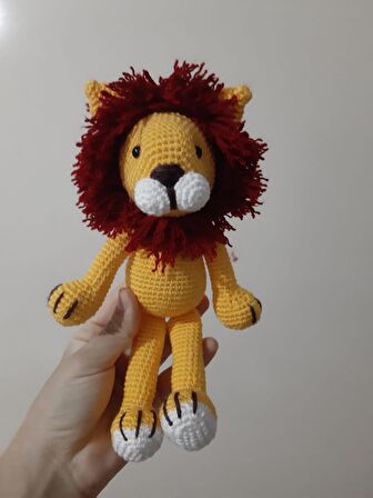 Amigurumi galatasaray aslan Çocuk oyuncağı