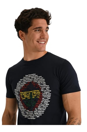 Fenerbahçe ERKEK TRIBUN MARŞ LOGO T-shirt UV Kutu Hediyeli