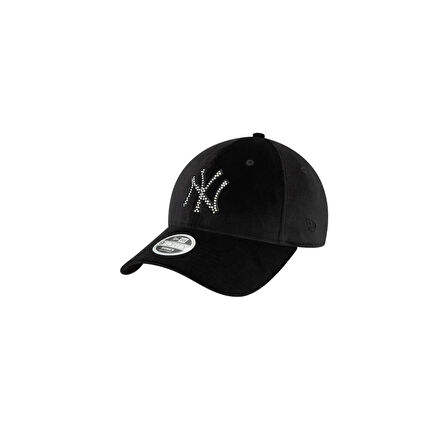 New Era Wmns Velour Diamante 9Forty Neyyan  Siyah Kadın Şapka