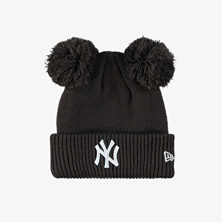 New Era New York Yankees Double Pom Kadın Kahverengi Bere