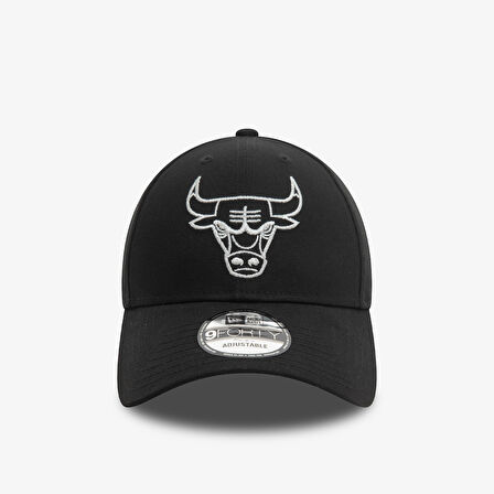 New Era Chicago Bulls Metallic Outline 9Forty Unisex Siyah Şapka