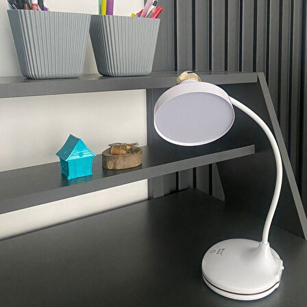 celikavm® Dokunmatik 3 Farklı LED Işıklı Çalışma Masası Üstü Lamba