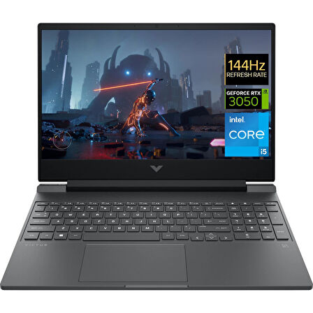 HP Victus 15-FA0019NT Intel Core i5 12450H 16GB 1TB SSD RTX3050-4GB Dos 15.6" FHD 144Hz Taşınabilir Bilgisayar A0GU6EA 