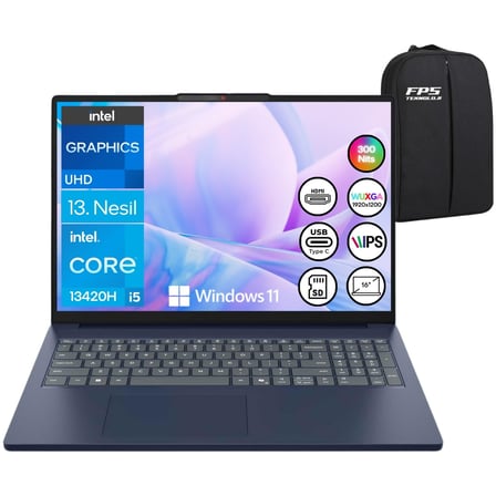 Ideapad Slim 3 I5-13420H 32GB Ram 1tb SSD 16" Wuxga W11 83K2001RTR Taşınabilir Bilgisayar