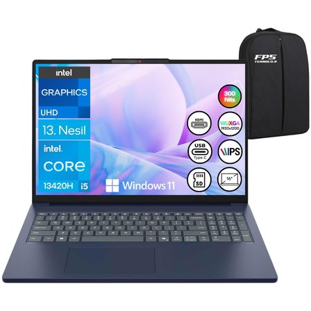 Ideapad Slim 3 I5-13420H 40GB Ram 2tb SSD 16" Wuxga W11 83K2001RTR Taşınabilir Bilgisayar