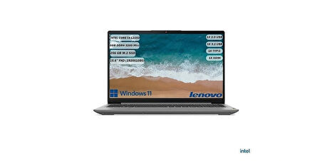 Lenovo Ideapad 3 Intel Core I31215u 8GB 256gb SSD Integrated Intel UHD Graphics 15,6" FHD W11 Grey Notebook 82rk0188tx