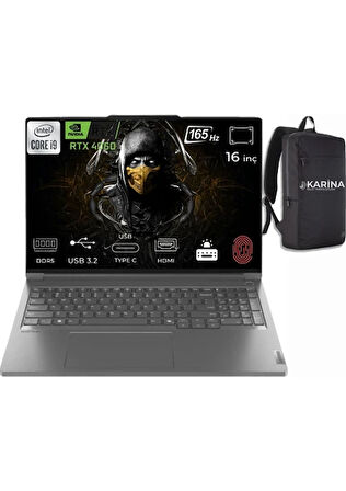 LENOVO Thinkbook 16PG5 IRX 21N50024TR-44 i9-14900HX 32GB 1TB+1TB SSD RTX4060 8GB 16inç 165Hz W11P Laptop
