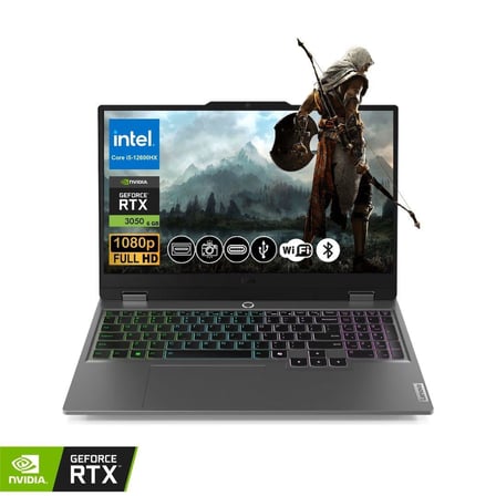 Lenovo LOQ Gaming Notebook i5-12600HX 24GB RAM 1TB SSD RTX3050 6GB 15.6" FHD 144Hz IPS FreeDOS 83GS00P8TR ATL7