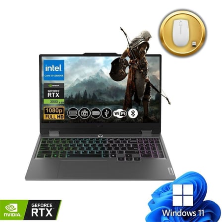Lenovo LOQ Gaming Notebook i5-12600HX 40GB RAM 512GB SSD RTX3050 6GB 15.6" FHD 144Hz IPS Win11Pro 83GS00P8TR ATL117 +Mouse