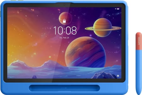 Lenovo Tab + Tab K10 Gen 2 (Zaeh, Zaej, Zaek, Zael - TB311FU, TB311XU) Uyumlu Play Suite Kalem + Tablet Kılıfı Mavi ZG38C07051