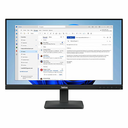 Lenovo ThinkVision S24-4e 64B5KAT1TK 23.8" 100Hz 4Ms VGA+HDMI FullHD IPS Vesa Monitör