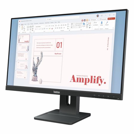 Lenovo ThinkVision E24-40 64BAMAT1TK 23.8" 100Hz 4Ms VGA+HDMI+DP FullHD IPS Pivot Vesa Monitör