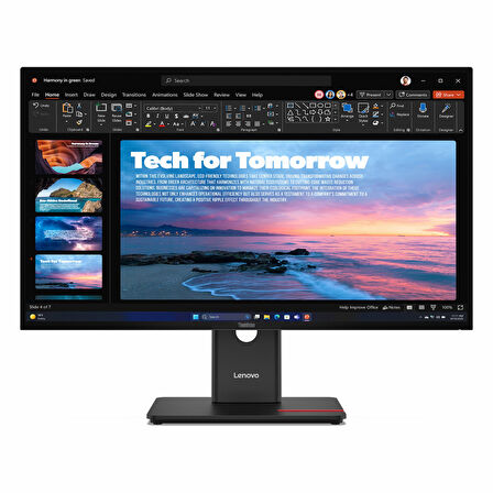 Lenovo ThinkVision T27QD-40 64AAGAT2TK 27" 120Hz 4Ms HDMI+DP+USB-C+RJ45 WQHD IPS Pivot Vesa Monitör