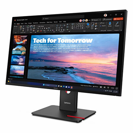 Lenovo ThinkVision T27QD-40 64AAGAT2TK 27" 120Hz 4Ms HDMI+DP+USB-C+RJ45 WQHD IPS Pivot Vesa Monitör