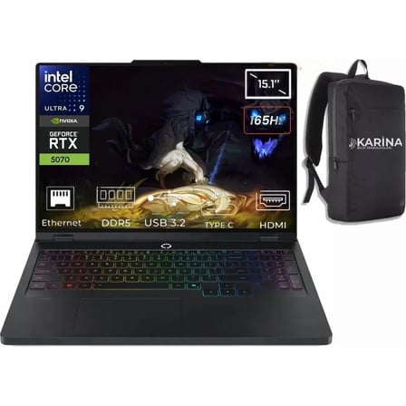 Lenovo Legion 5 15IAX10 Intel Core Ultra 9-275HX 83F00024TR-K31 64GB 1tb Rtx 5070 8gb 115W W11PRO 15.1 Inç 2k Wqxga 165Hz OLED Gaming Laptop