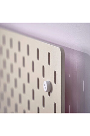 Skadis Çift Taraflı Çok Amaçlı Pano, Bej ve Pembe, 36x56 cm