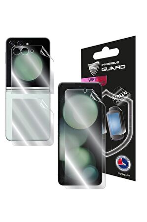 IPG Samsung Galaxy Z Flip 5 Görünmez Hydrogel Ekran Koruyucu (Ön iç Ekran ve Arka Kapak )