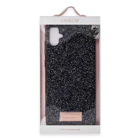 Onegif  Galaxy A05 Bright Simli Kapak - Derin Mor