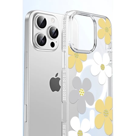 Joko  İphone 14 Pro Max Floral Magsafe Kapak - Beyaz