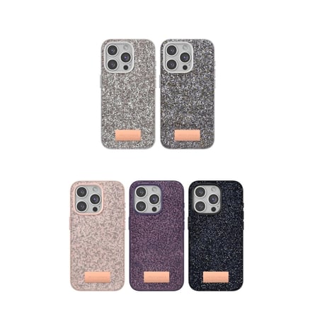 Onegif  İphone 15 Bright Simli Kapak - Gold