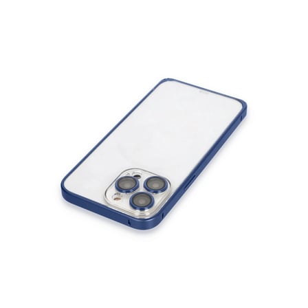 Joko  İphone 15 Pro Metal Bumper Mat Kapak - Lacivert