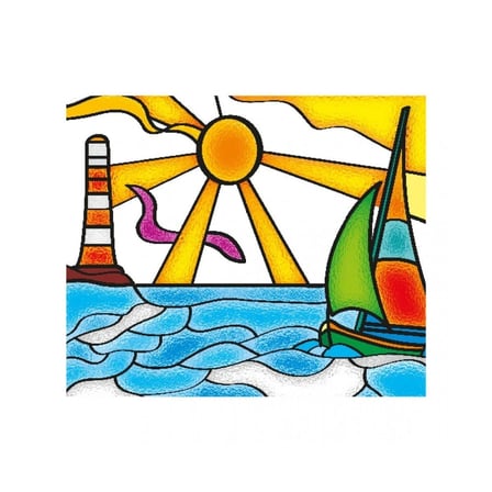5001 KumT Cam Vitray - Glass Painting / +6 yaş