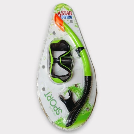 Dalış Maskesi ve Snorkel Yetişkin - 51714-YEŞİL - 1 ADET
