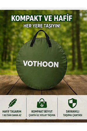 Otomatik Kabin Giyinme Çadırı 120x120x190 Cm Üst Halandırma Yan Pencereli Duş &amp; Wc Çadırı