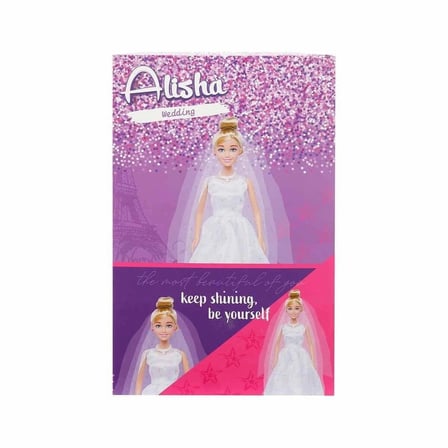 3381 SUN-RST-SIS-Gelinlikli Manken Bebek Alisha 29 cm - Sunman