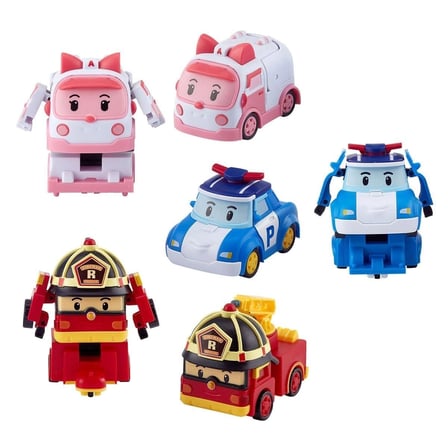 POLI ZR-915 Robar Poli Quick Transforming Mini Rescue Deluxe Set
