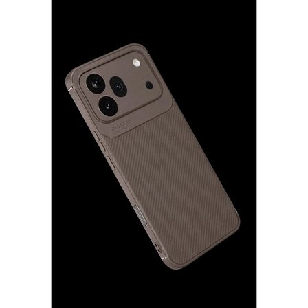 Huawei Honor 600 Pro Auto Fus Karbon Kapak - Gri