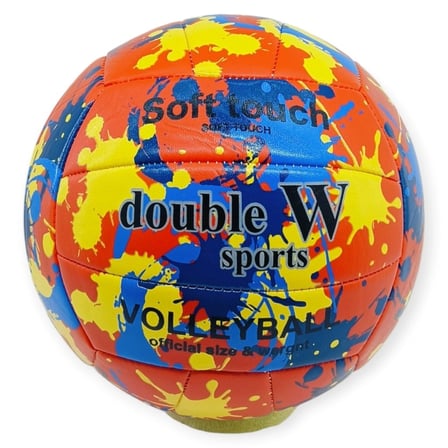 Voleybol Topu Splash Desenli Touch Dikişli 280 gr - Kırmızı - 1 ADET